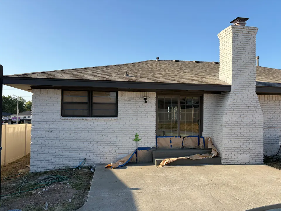 Residential · Exterior painting, brick